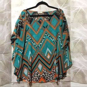Halo Multicolored Poncho